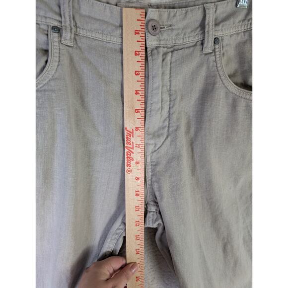 Timberland Pants Mens 38x30 Gray Linen Blend Straight Leg 5 Pocket Outdoor - Picture 5 of 16